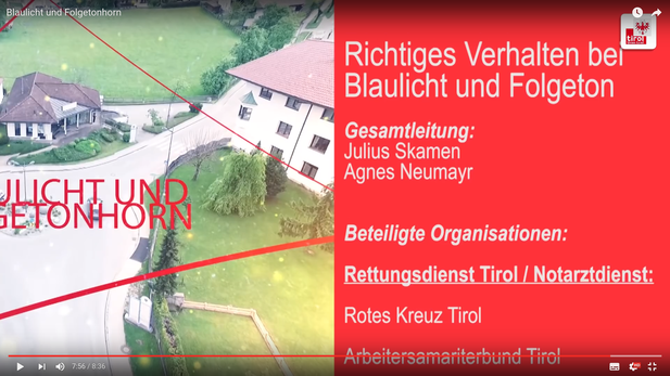 Screenshot Richtiges Verhalten Blaulicht Sirene